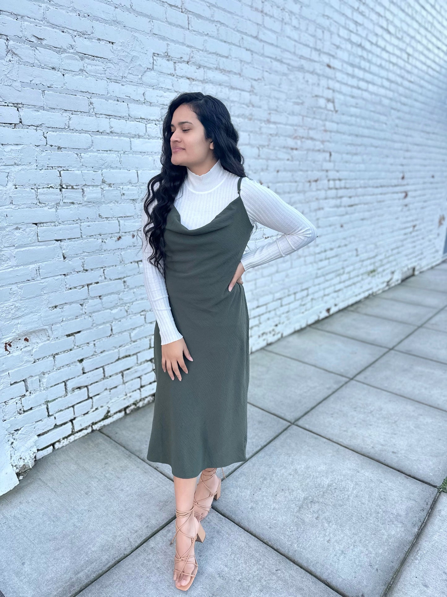 Camila Cowl Neck Slip Dress: FINAL SALE