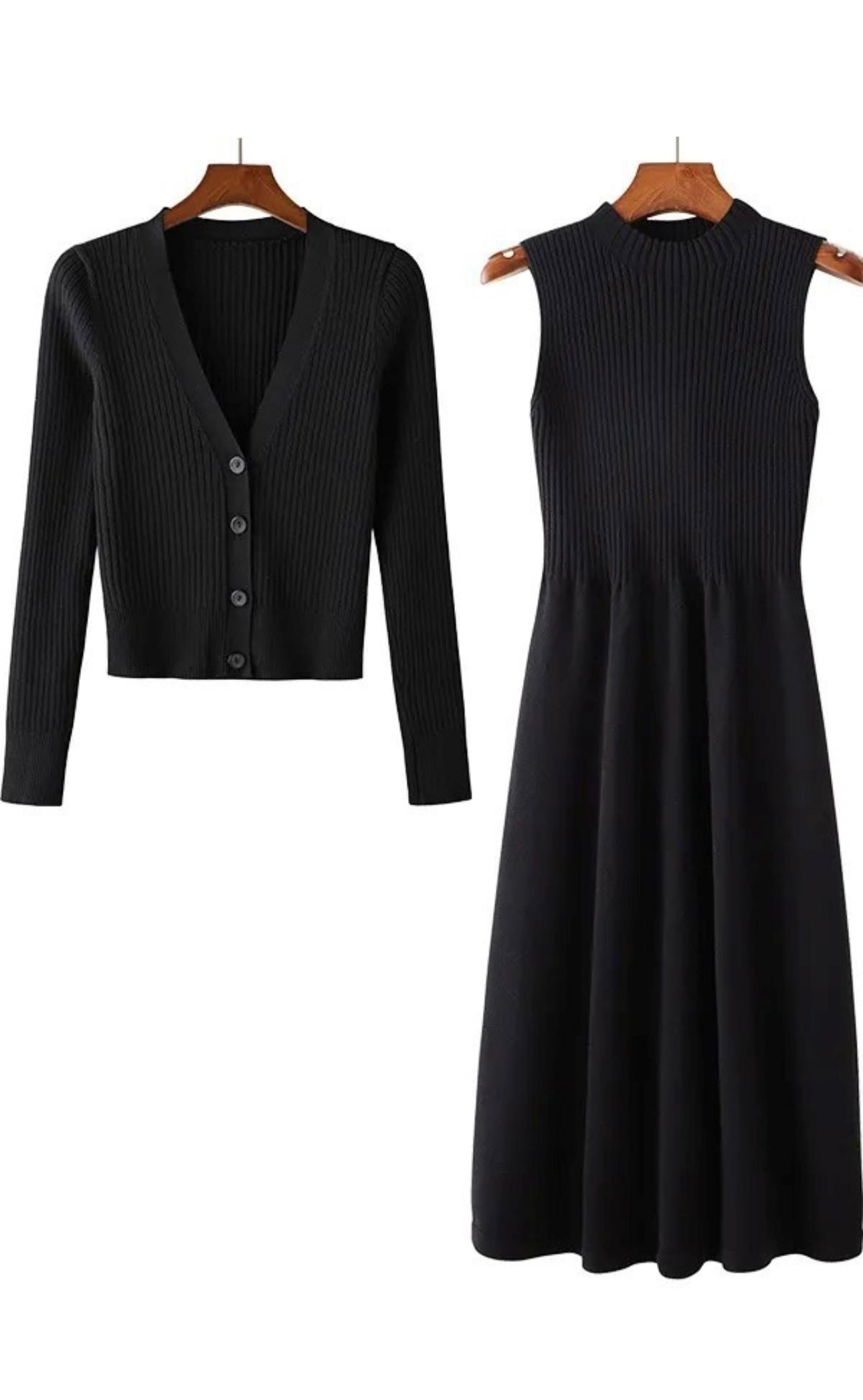 Ariah Sweater Dress Set: Oatmeal FINAL SALE