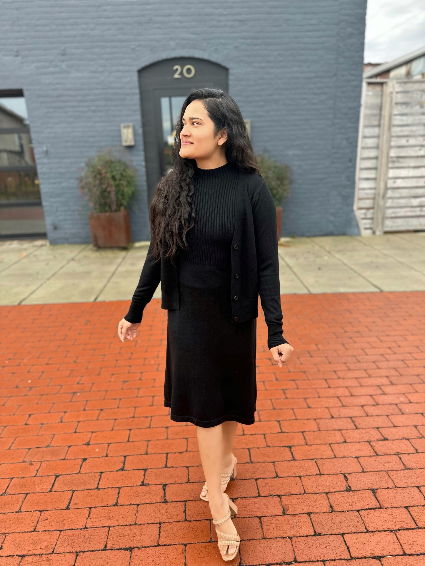 Ariah Sweater Dress Set: Oatmeal FINAL SALE