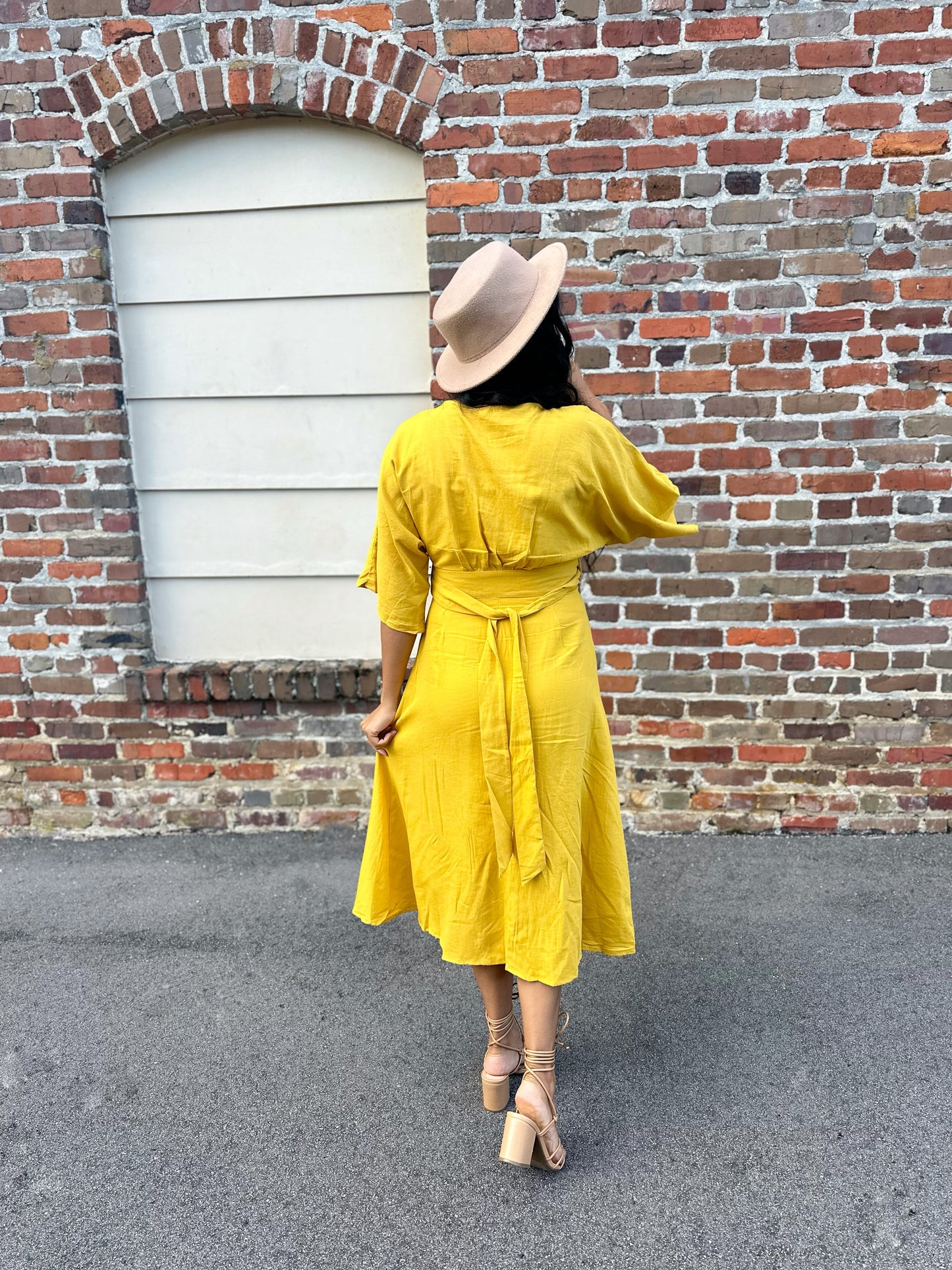 Charli Dress - Mustard/ FINAL SALE