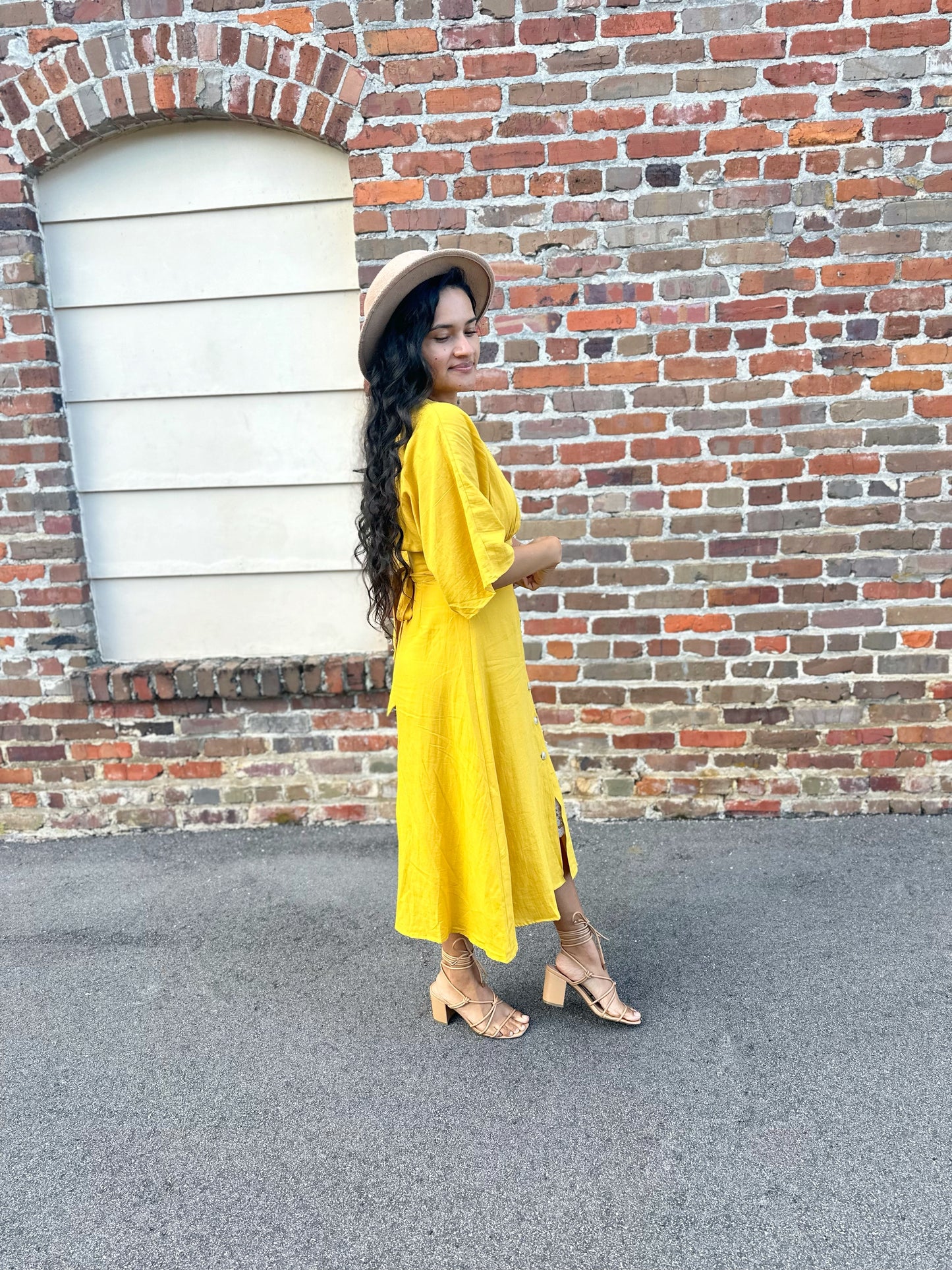 Charli Dress - Mustard/ FINAL SALE