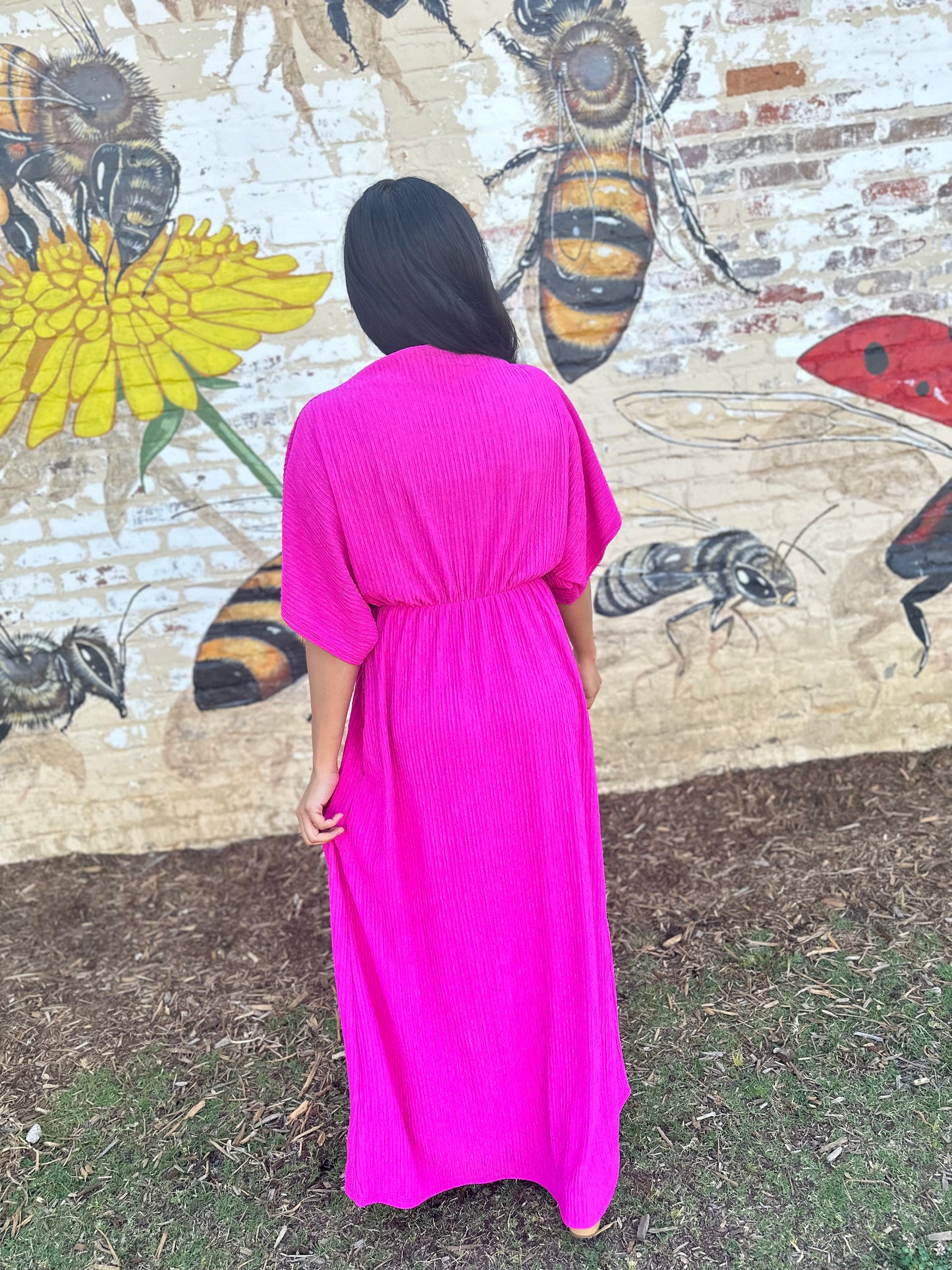 Madelyn Dress- Fuchsia/ FINAL SALE