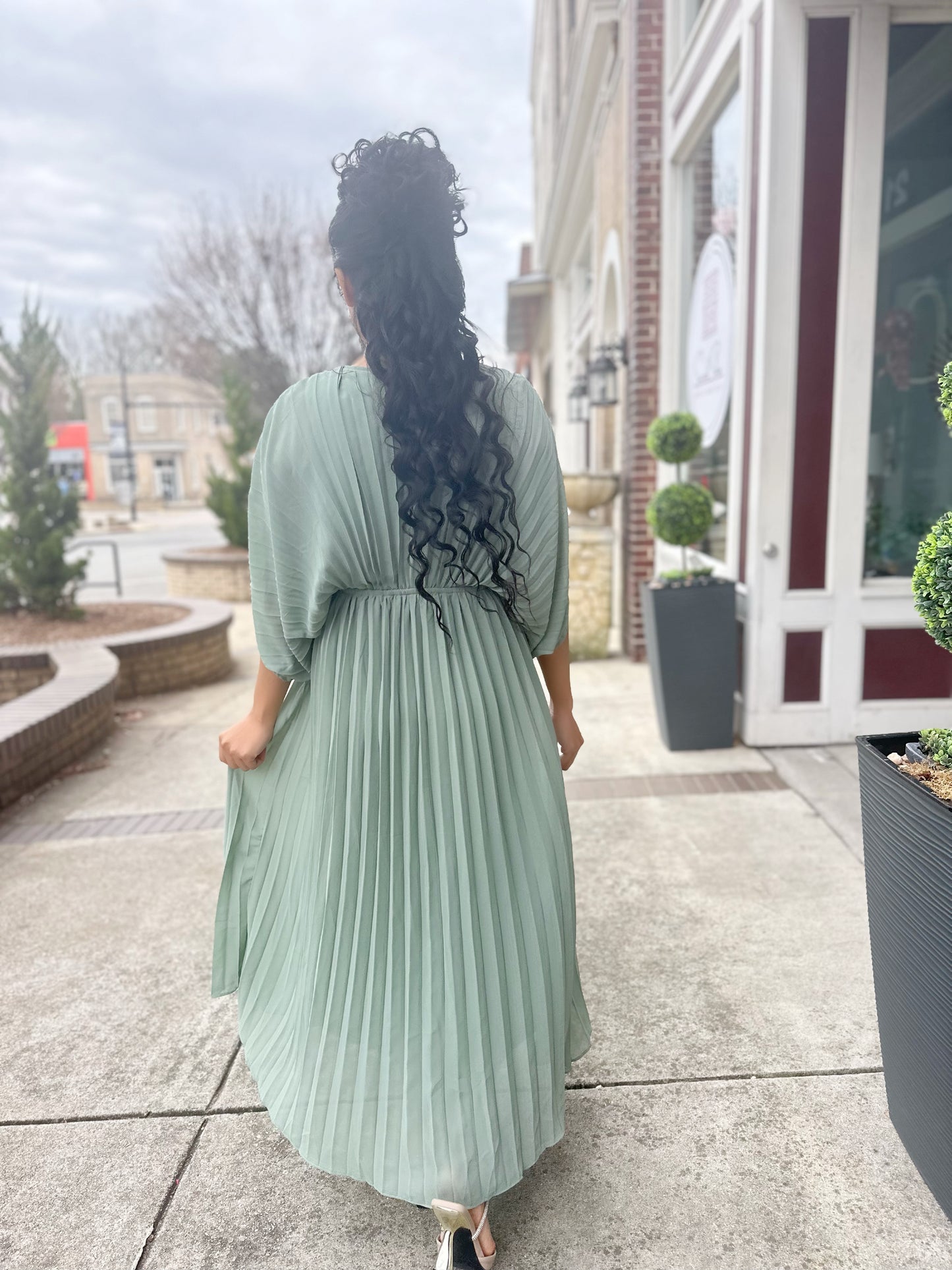 River Pleated Dress/ FINAL SALE