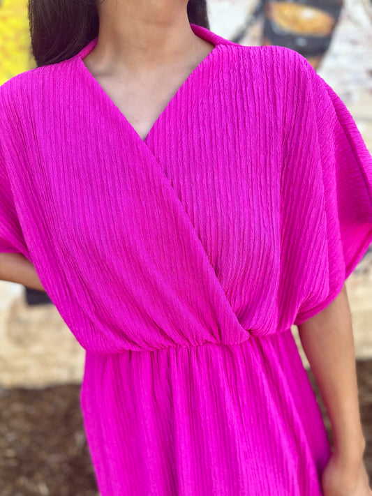 Madelyn Dress- Fuchsia/ FINAL SALE