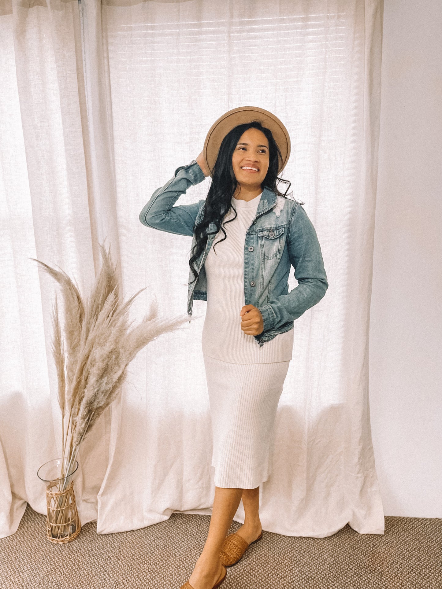 London Ribbed Knit Sweater - Pickle Green- FINAL SALE