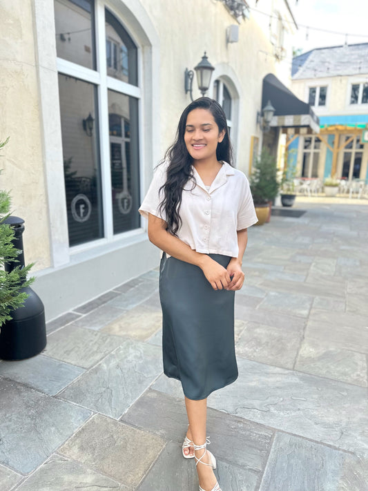 Havana Top- Oatmeal- Final Sale