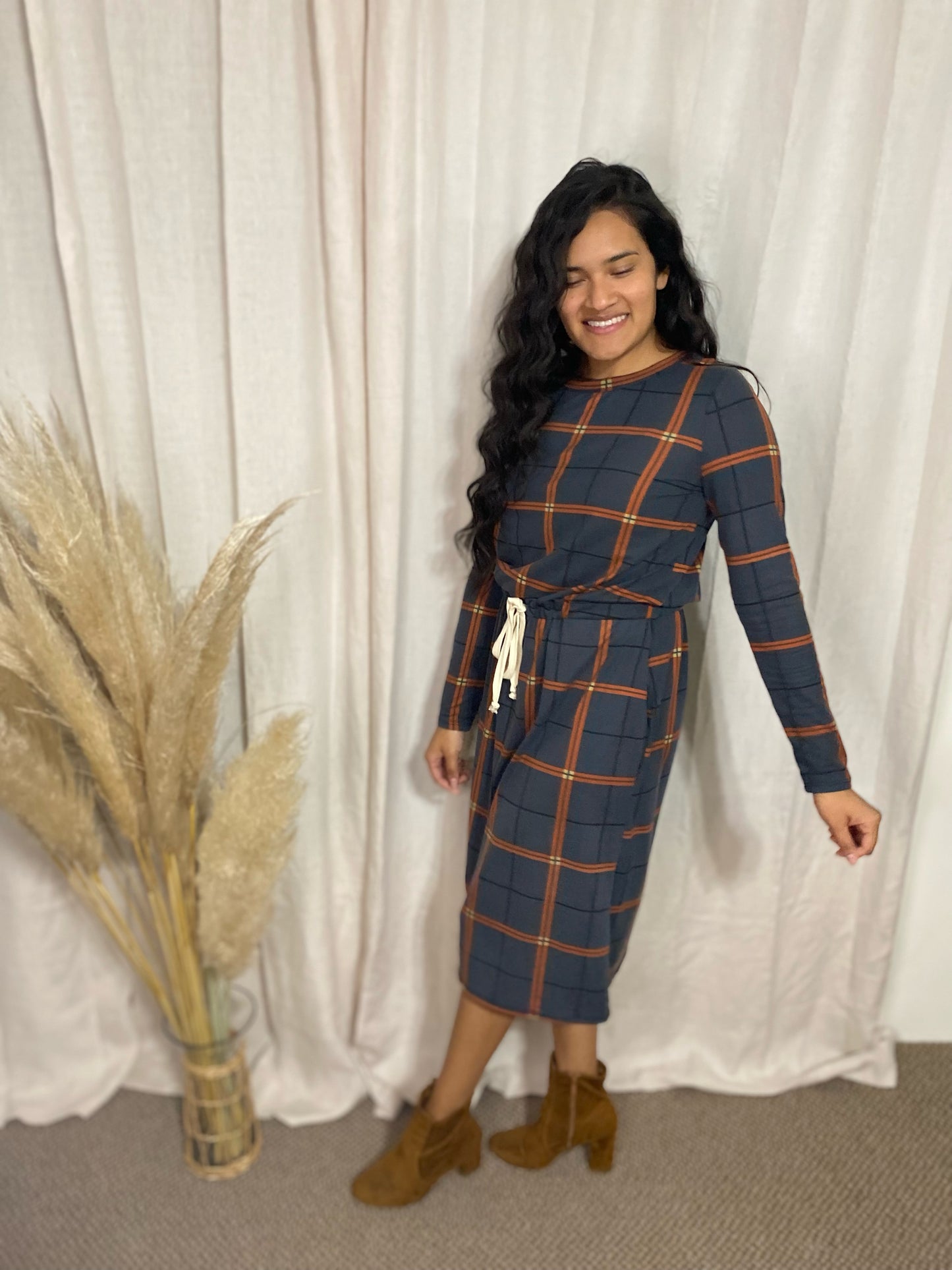 Taylor Dress- Stone- FINAL SALE