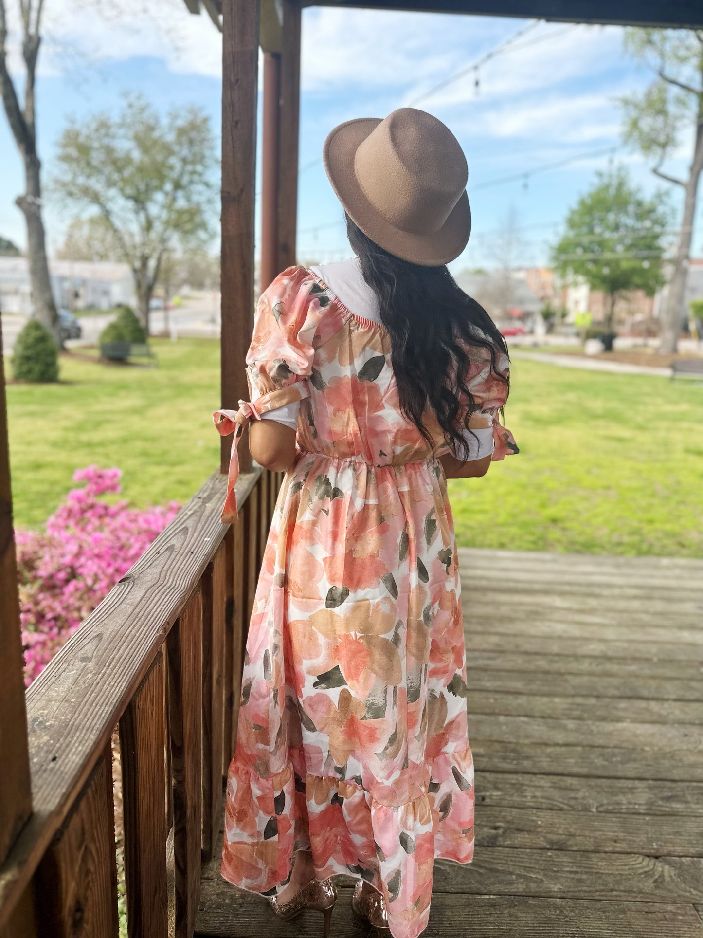 Giselle Dress - Peach / FINAL SALE