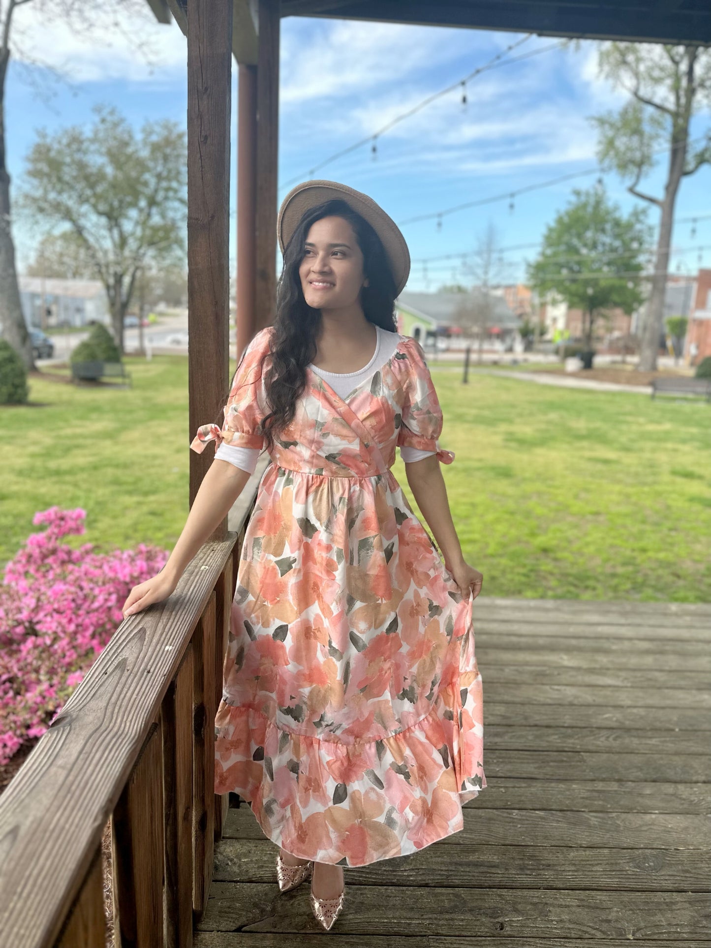 Giselle Dress - Peach / FINAL SALE