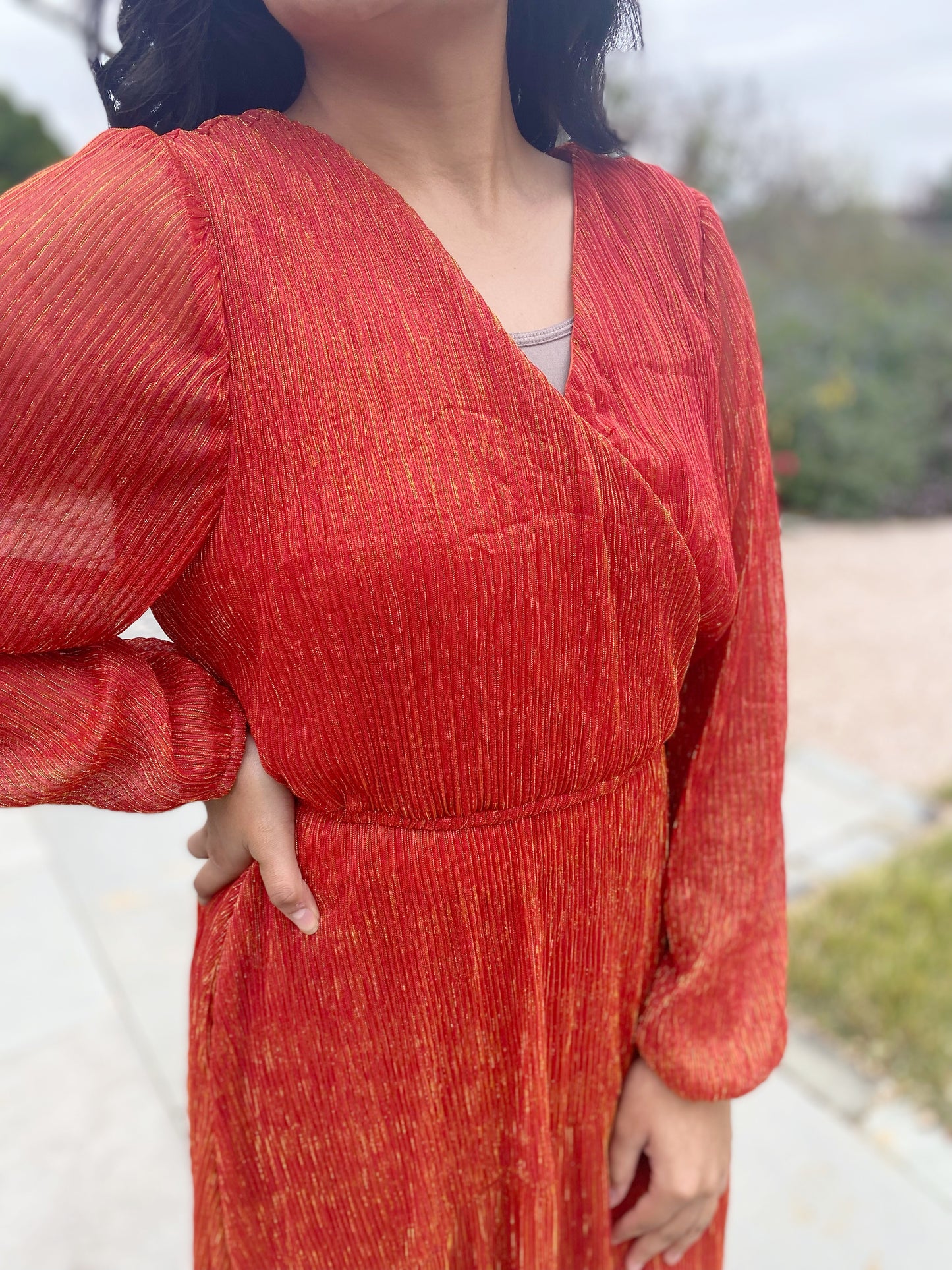 Ceylin Shimmer Maxi Dress- FINAL SALE