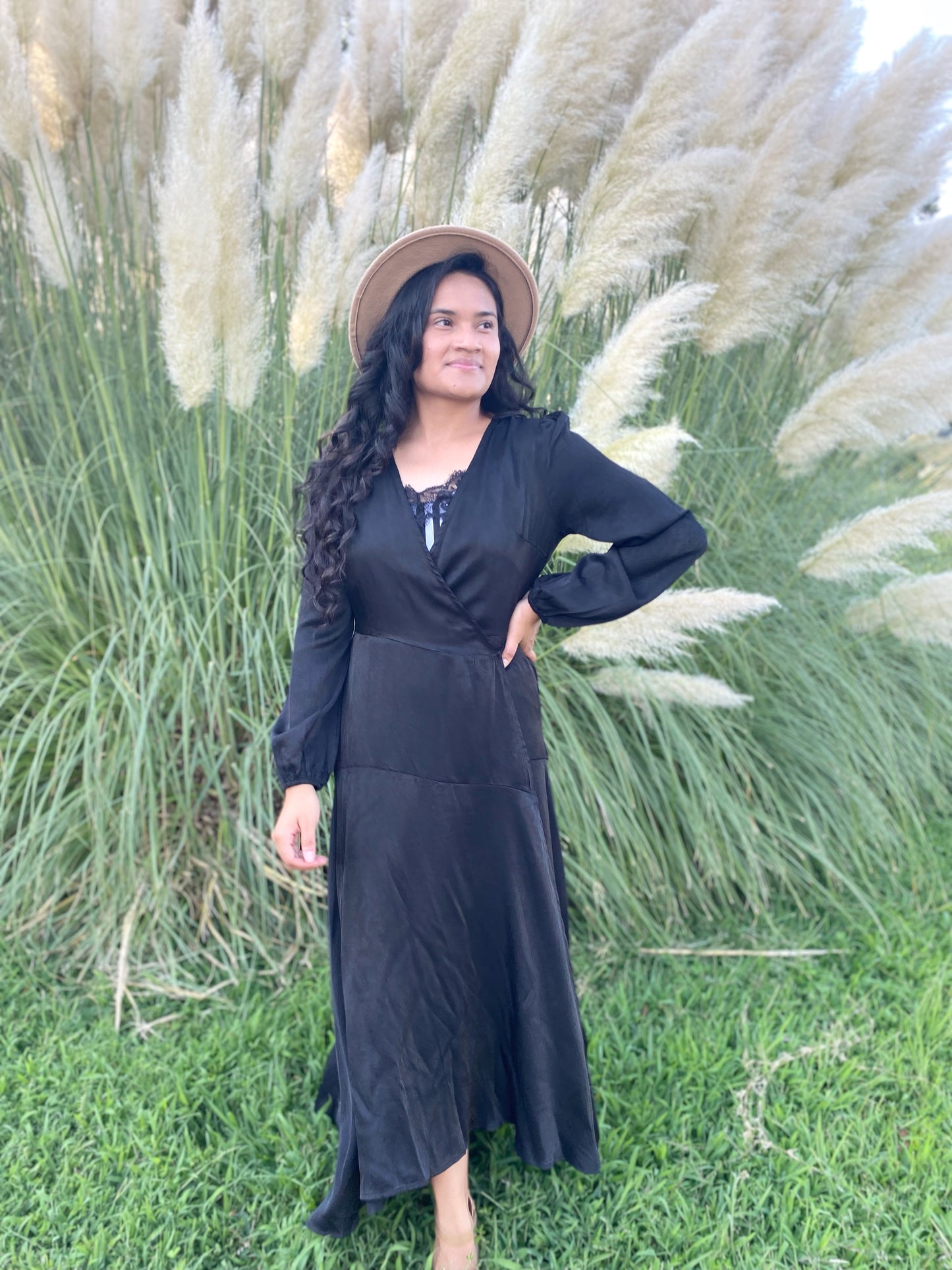 Vestido Cruzado Koa - Negro