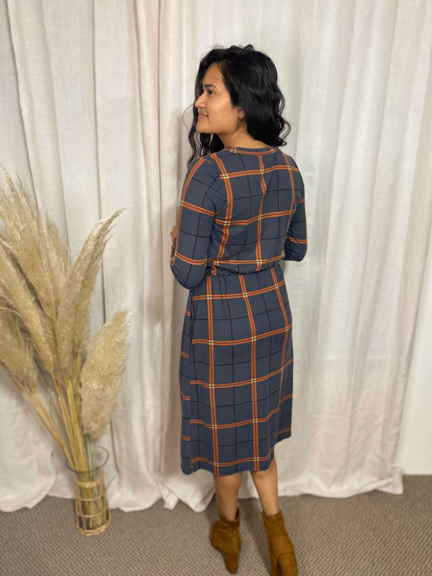 Taylor Dress- Stone- FINAL SALE