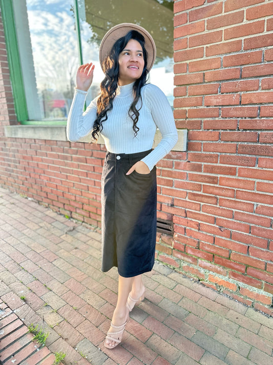 Mariana Velvet Skirt: FINAL SALE