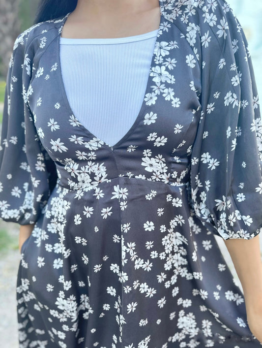 Beth Satin Dress: FINAL SALE