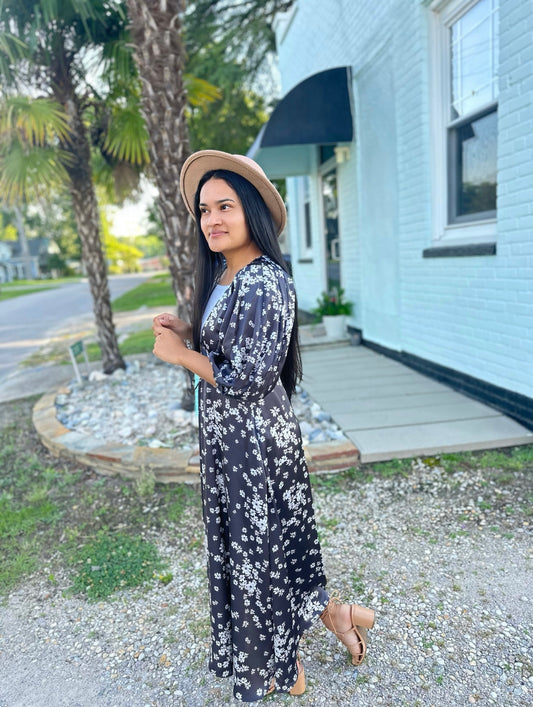Beth Satin Dress: FINAL SALE