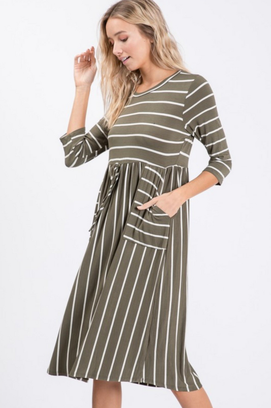 Avalon Dress- Olive