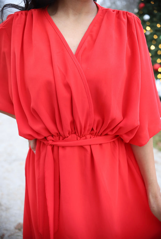 Lyric Faux Wrap Dress