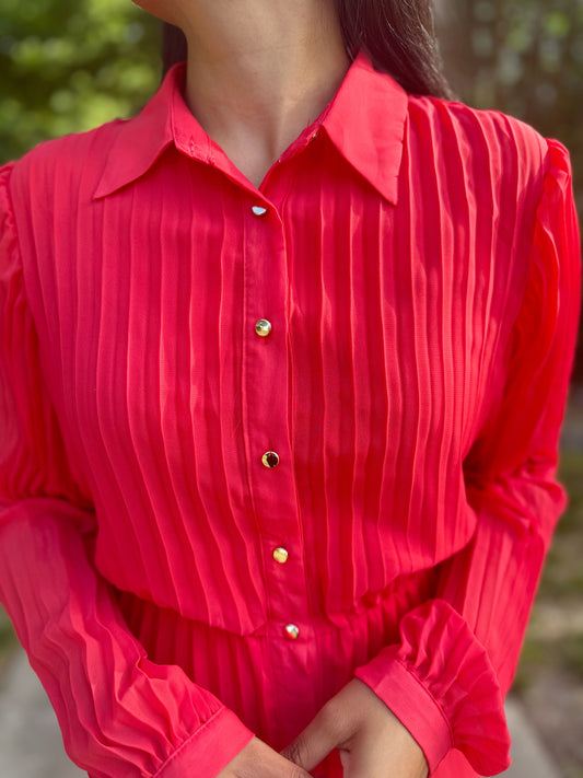 Veda Pleated Dress