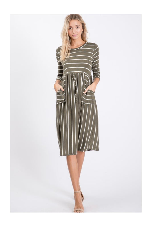 Avalon Dress- Olive