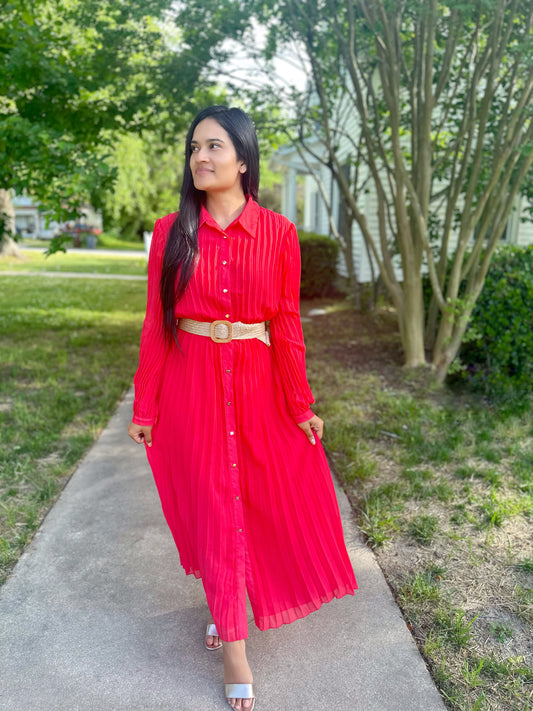 Veda Pleated Dress