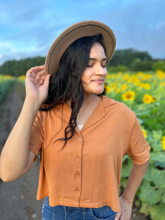 Havana Top- Rust- Final Sale