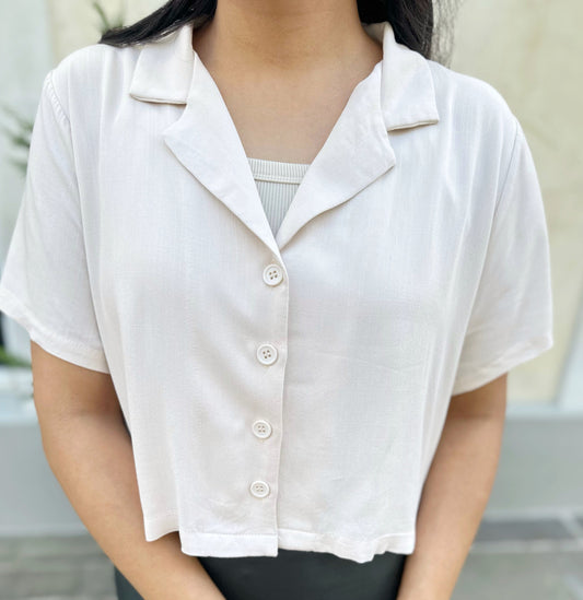 Havana Top- Oatmeal- Final Sale