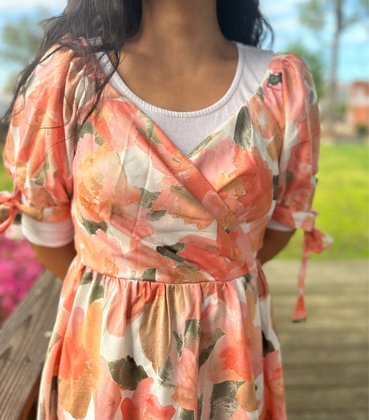 Giselle Dress - Peach